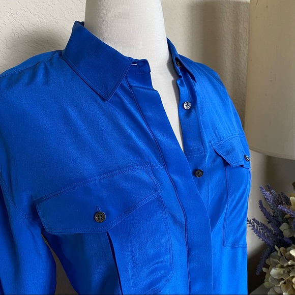 Banana Republic SILK button down shirt - Picture 3 of 7